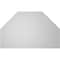 Ekena Millwork Octagonal Top Surface Mount PVC Gable Vent w/ 2"W x 1-1/2"P Brickmould Frame, 42"W x 26"H GVPOT42X2602SN - alternate 3